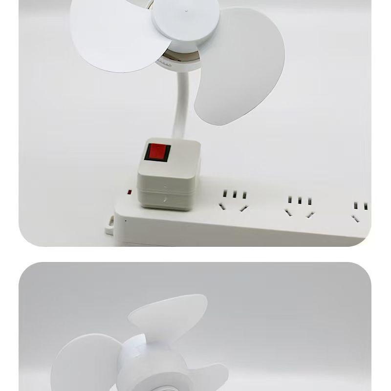 Three-Blade Ultra-Quiet Fan with Strong Wind, Stepless Adjustment, Three-Pin Plug—for Home, Kitchen, and Bedroom (Model SY55).
