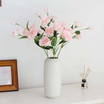 Eustoma artificial, flores para bodas, tallos de seda que perduran, decoración para la recepción, lisianthus artificial de seda.