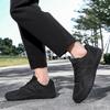 TUINANLE Barfußschuhe Herren Weite Zehenbox Nullabfall Zehen-Sneaker Minimalistisch Schwarz Freizeitschuhe für Damen