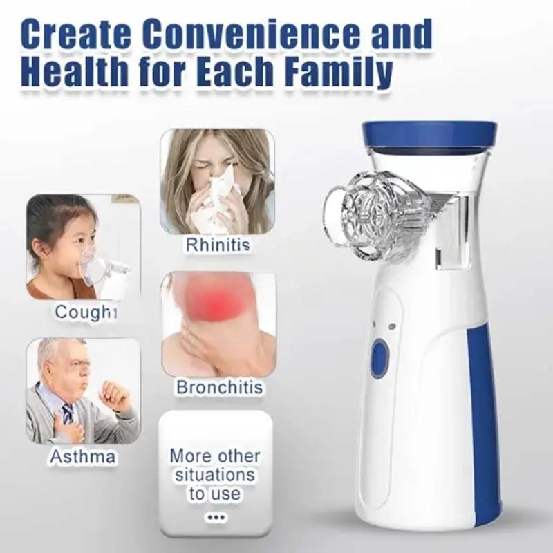 Medical Silent Mesh Nebulizer Handheld Asthma Inhaler Atomizer Children Mini Portable Nebulizer Humidifier