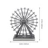 Ferris Wheel Ornament Iron Metal Desktop Decor Modern Elegant Home Office Living Room Shelf Bookcase Table Centerpiece Gold
