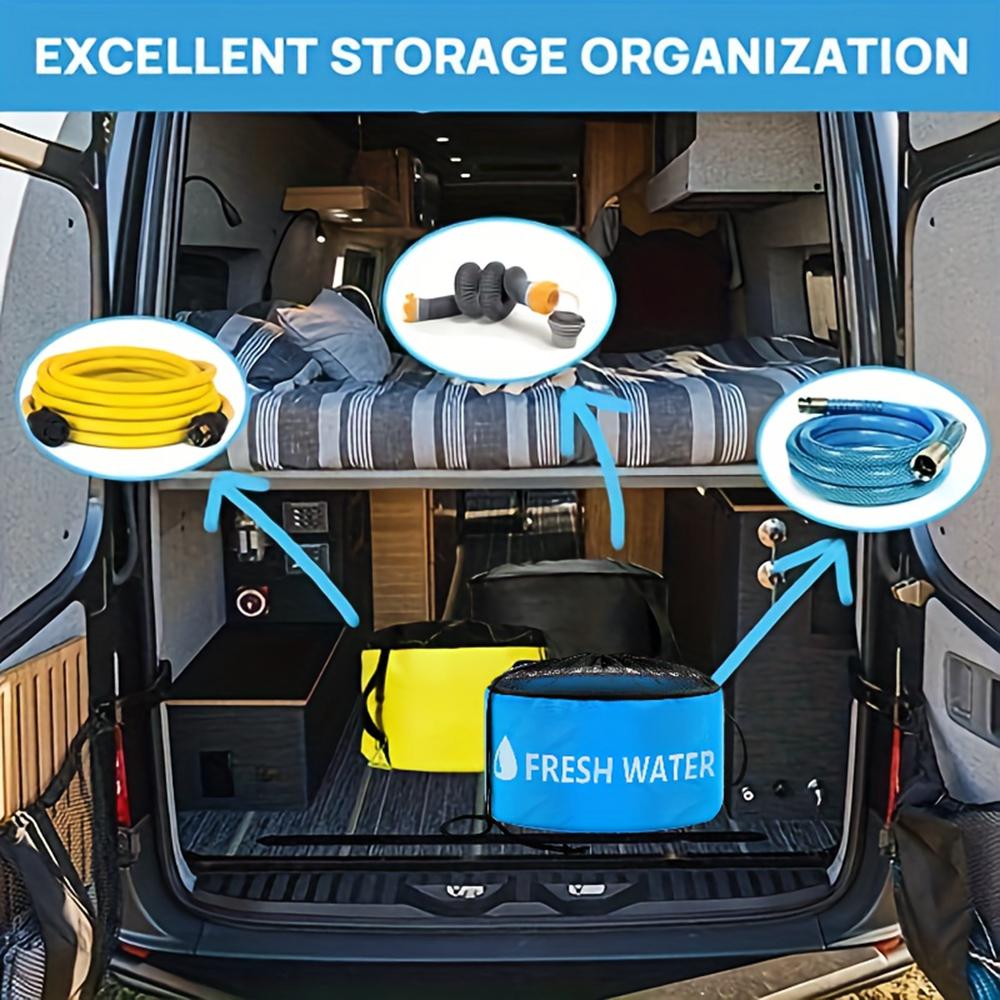 RV Water Hose Storage Bag Sewer Pipe Organizer 600D Oxford Cloth Wire Cable Storage Bag