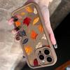 Minimalist Illustration Of Autumn Leaves Case For Samsung Galaxy S20 S21 S22 S23 S24 S25 FE Plus Ultra A15 A35 A54 A55 Cover