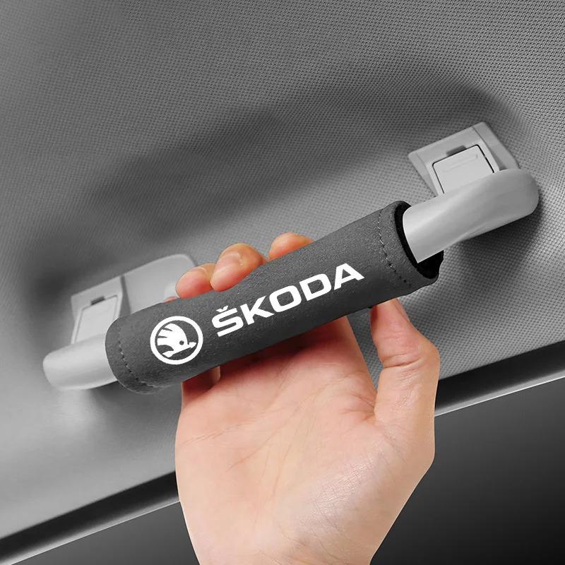 Ochranný kryt madla na střechu auta pro Skoda Fabia Octavia A7 RS Superb Yeti Karoq Kodiaq Kamiq Příslušenství interiéru auta hbkm45