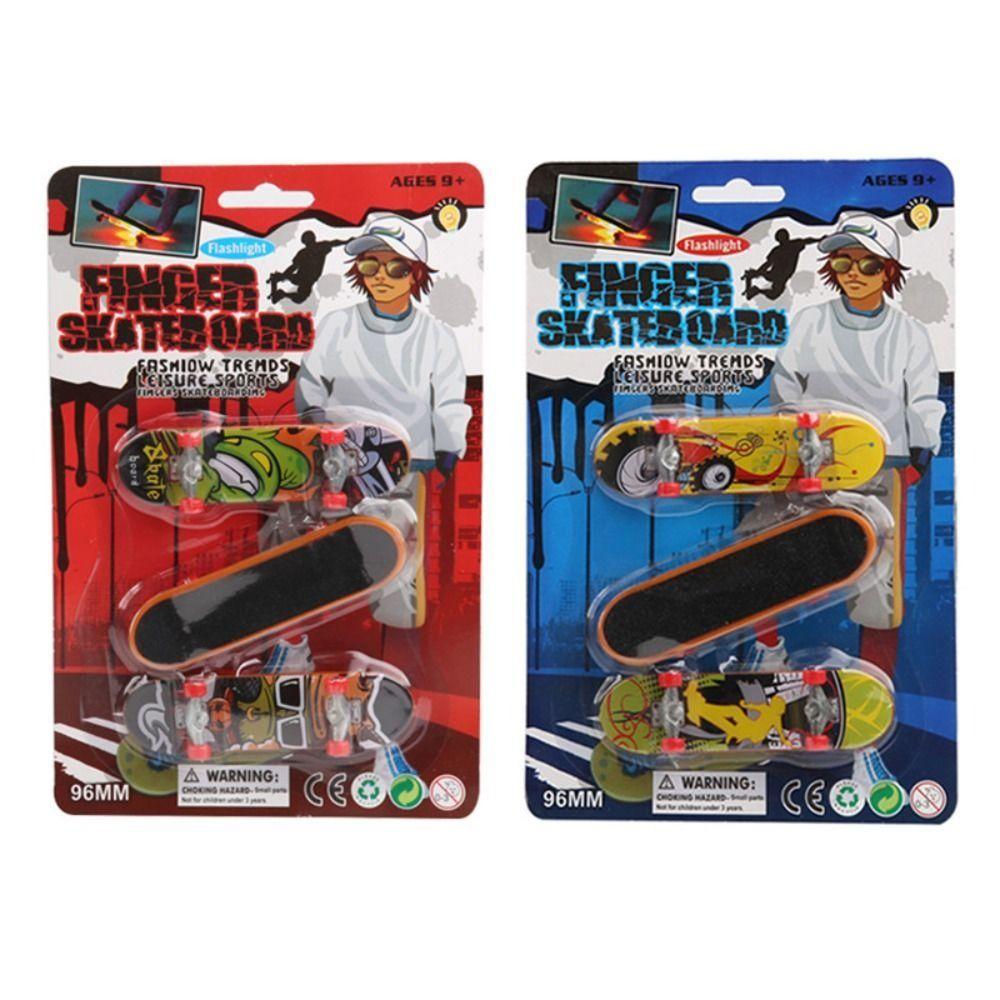 Creative Finger Skateboard Scrub Non-slip Professional Mini Skateboard Toy Finger Skate Board Tabletop Toys