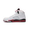 Air Jordan 5 Retro 'Fire Red' 2013 (Unisex) White / Fire Red / Black Vintage Basketball Shoes 136027 120