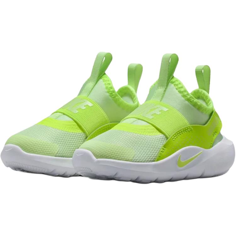 Nike Flex Runner Comfortable Versatile Durable Low-Top Walking Shoes Baby sneaker Fluorescent-Yellow White IF2895-700