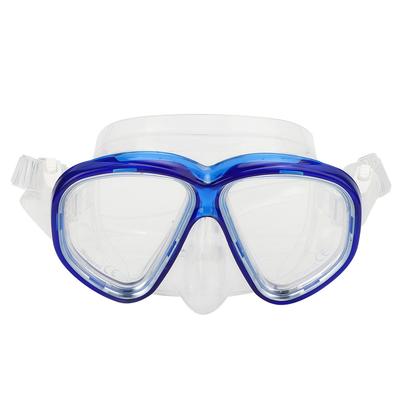 MK‑503 Vuxen Dykmask Silikon Ansiktsskydd Glasögon Snorkling Utrustning Blå