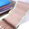 Korean Stylish Graduated Color Women Mohair Scarf Winter Thick Warm Tassel Muffler Female Versatile Imitation Cashmere Scarves