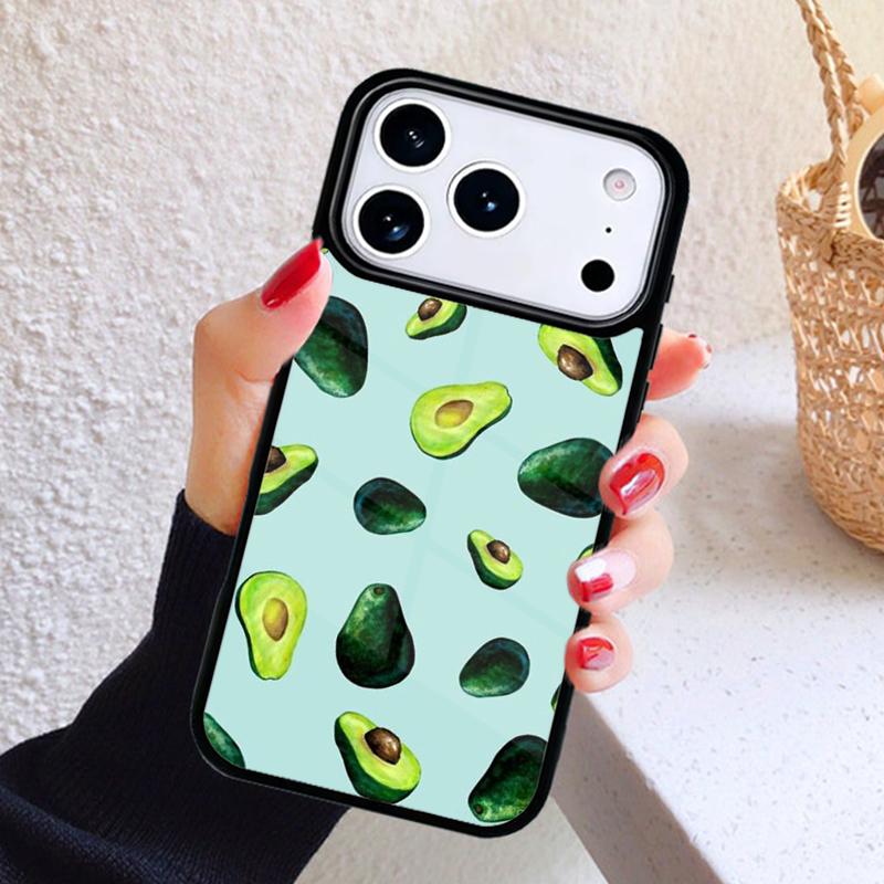 Cute Avocado Fruits Phone Case For iPhone 17 Air 16 15 14 13 12 11 Pro Max Plus