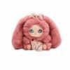 Big Ear Rabbit Plush Keychain Ornaments Car Key Ring Cute Bunny Doll Pendant  Gift For Girls
