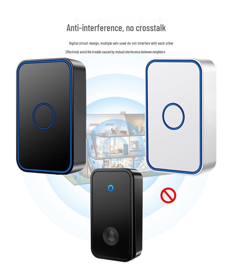 Battery-Free Smart Wireless Doorbell with Self-Powered Remote, Waterproof Design, and One-to-Four Chime System