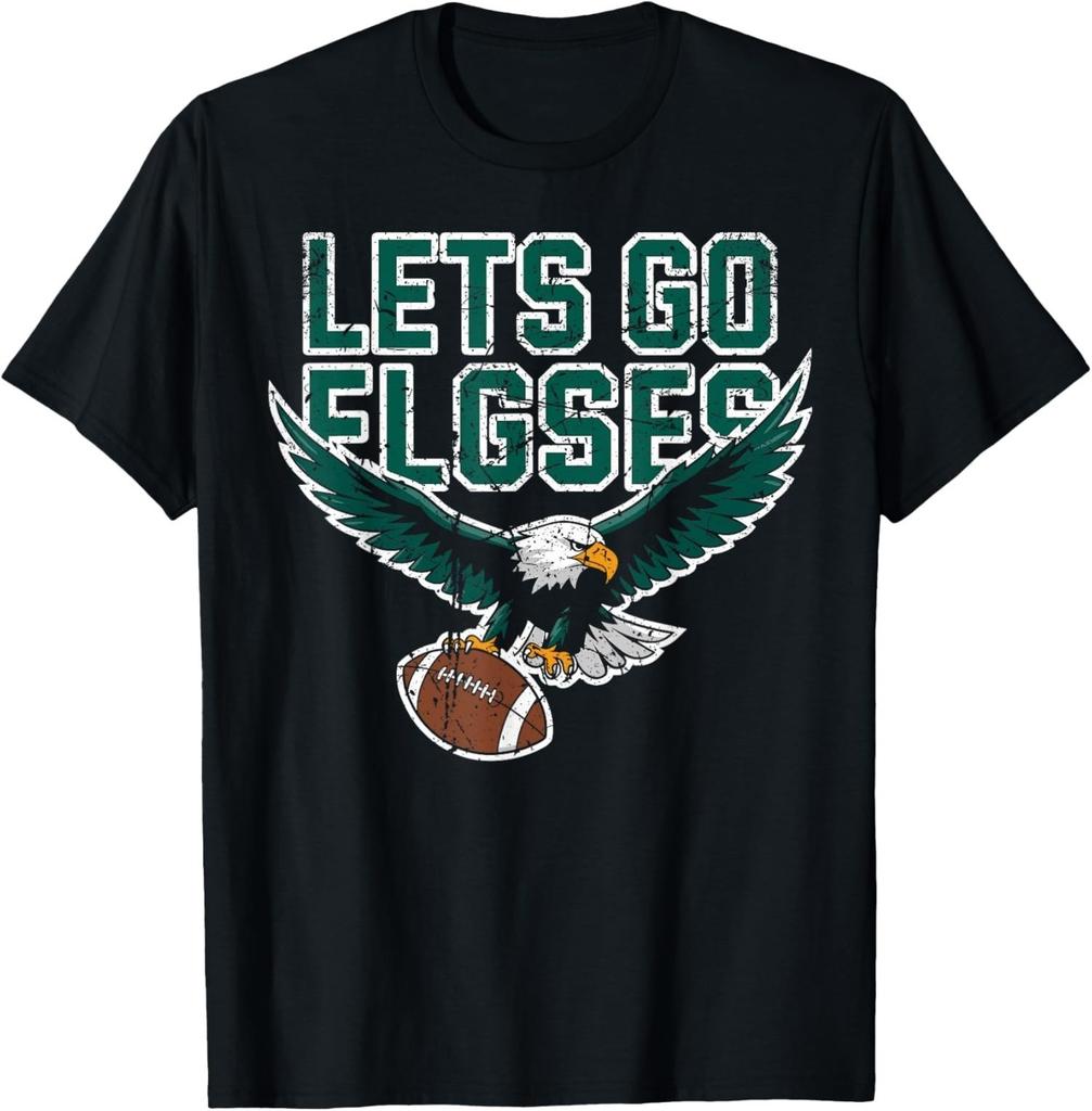 Let's Go Elgses Vintage Fly Elgses Fly Go Cheer Eagle T-Shirt