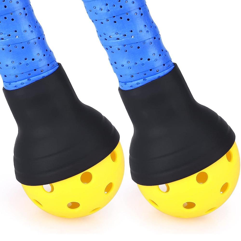 2pcs Rubber Tennis Ball Retriever Lightweight Paddle Ball Picker Ball Picker Upper  Game Play