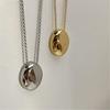 Water Drop Pendant Necklace for Women Titanium Steel Clavicle Chain Waterproof Choker Aesthetic Collar Jewelry Gift
