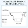 Accessories Mini Momentary Push Button Adhesive DIY Car Push Buttons 12V ON OFF Button