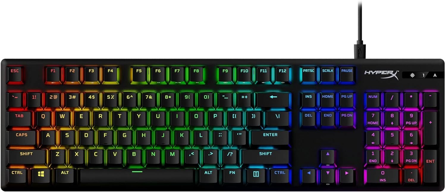 

HyperX Alloy Origins RGB mechanical gaming keyboard HyperX blue switch for gamers [English layout] 639N4AA#ABA [Used]