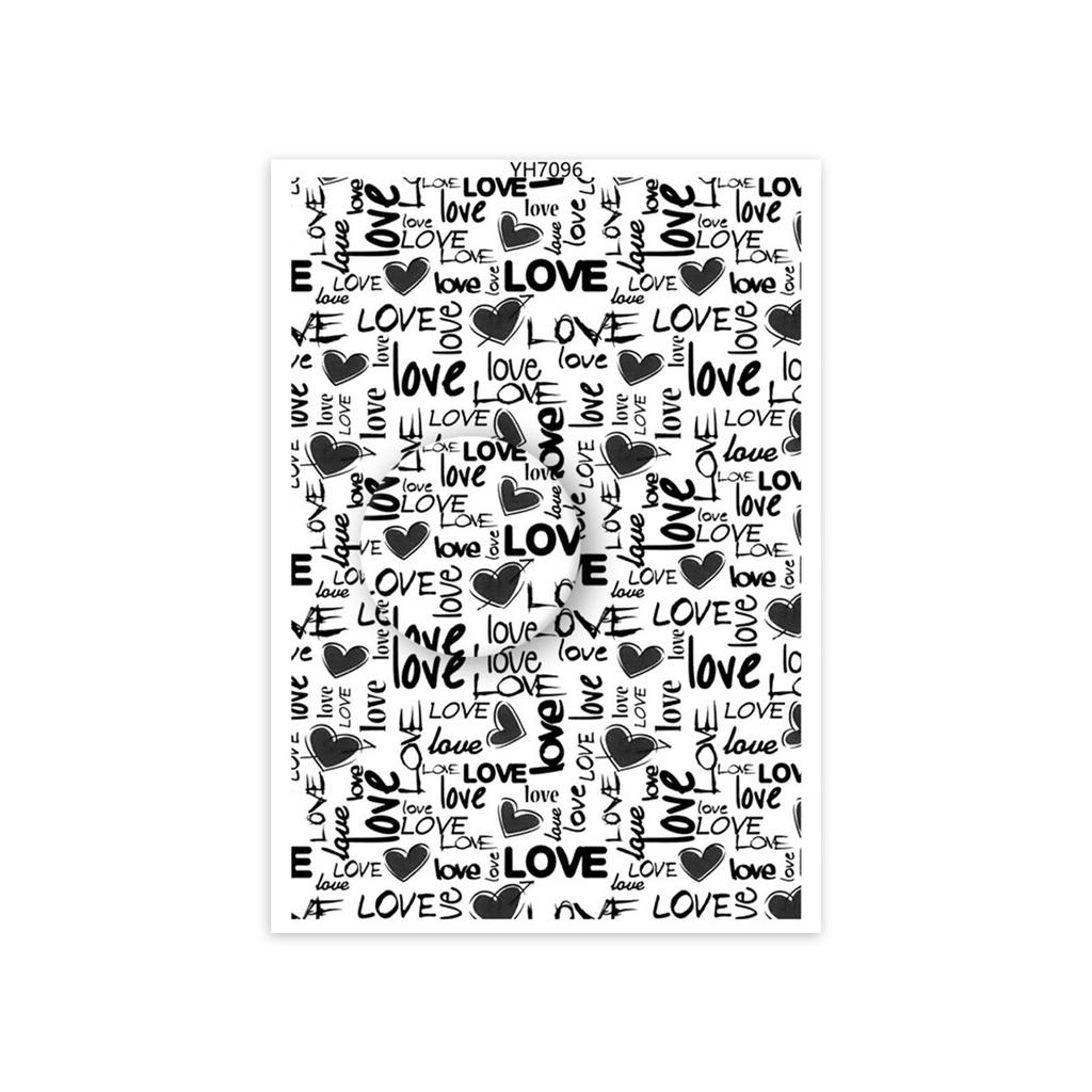 Hârtie de transfer pentru lut Inimă de dragoste de Valentine Hârtie de transfer pentru lut Hârtie de transfer solubilă în apă pentru realizarea de cercei din lut