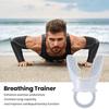 Portable Breathing Trainer with Finger Ring Adjustable Resistance Men Women Oral Muscles Exerciser