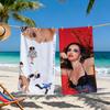 Singer Music Art Showbiz Theme Beach Towel Soft Quick Dry Bath Towel for Gift Travel Gym Spa Camping Sport Microfiber Blanket