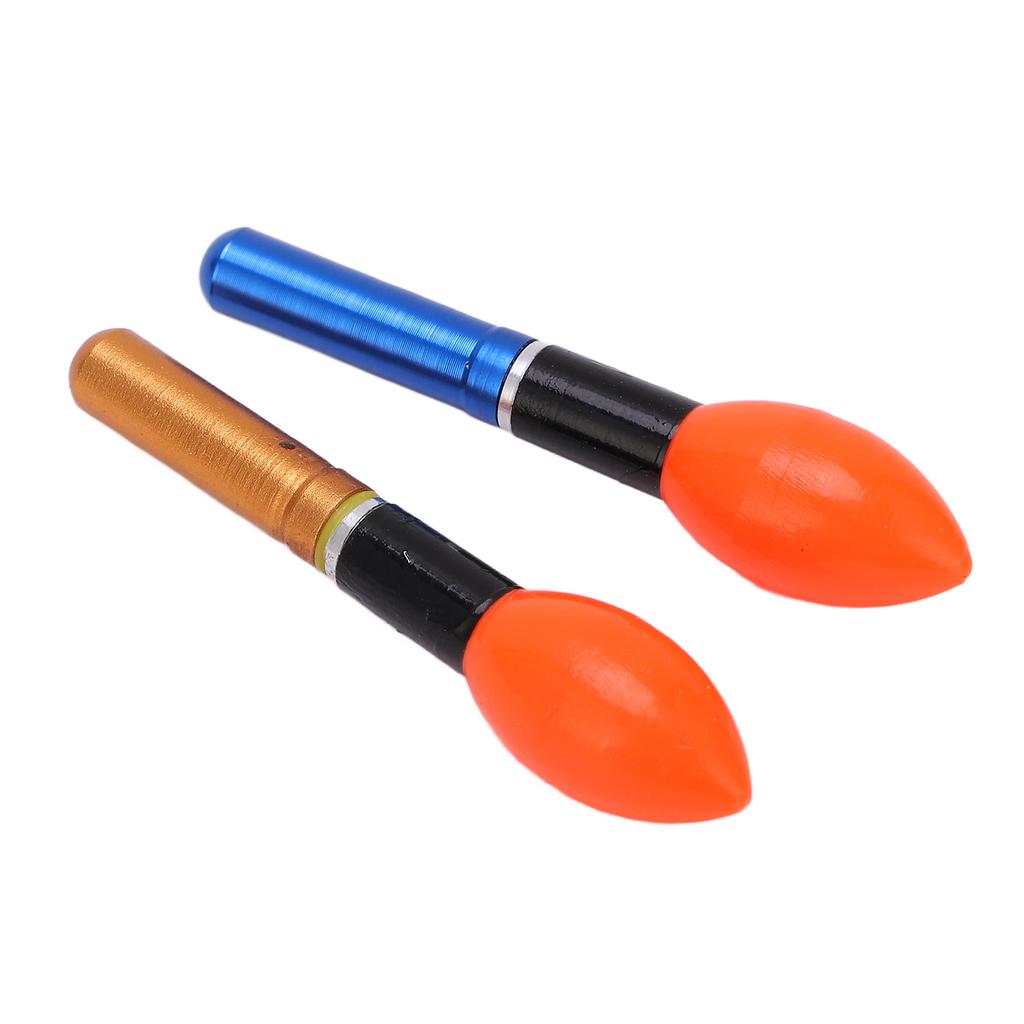2Pcs LED Fishing Bobbers Premium Plastic Sturdy Durable Bright Practical LED Fishing Floats with Two Batteries