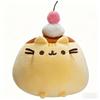 22cm Pudding Cat Stuffed Plushie Round Cute Animal Soft Toy for Friend Birthday Present Sleeping Pillow