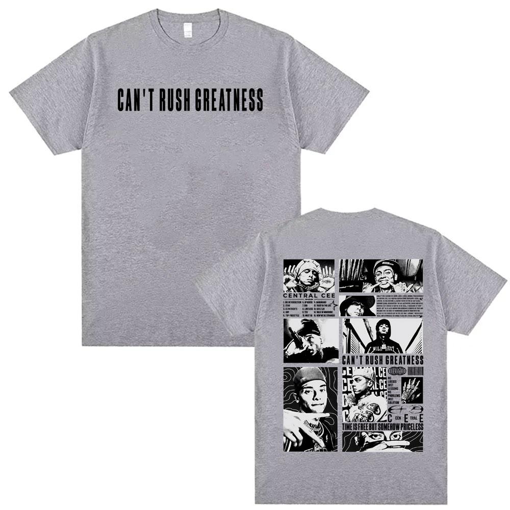 Central Cee Cant Rush Greatness World Tour Tee Shirt Mens Clothing Fashion Retro Oversized T Shirt Summer 100 Cotton Tshirt