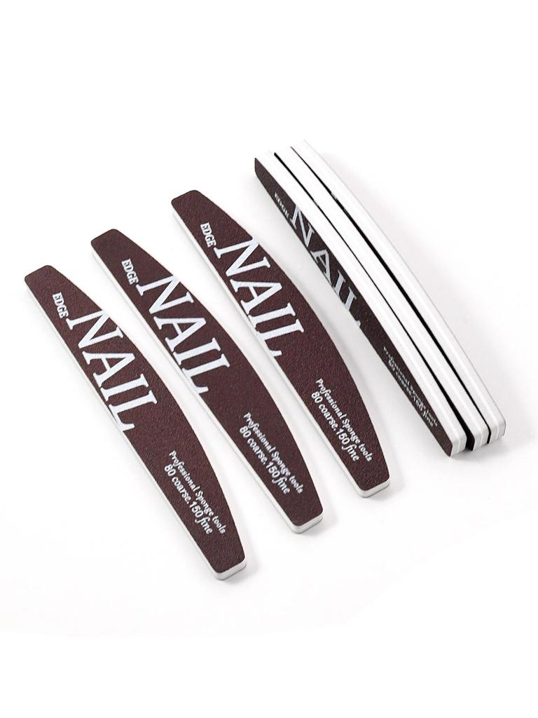 Double-Sided Nail File: Professional Manicure Sponge for Polishing and Grinding.