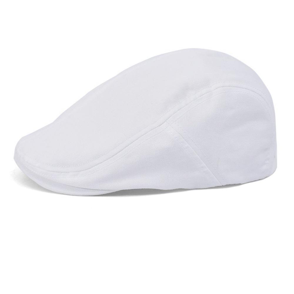 

New Retro Painter Cap Solid Color Casual England Hat Anti-UV Visor Cap Gift