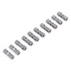 10Pcs Brake Line Connector Chrome Plated Copper Brake Pipe Fitting for 4.75mm Dia Tube