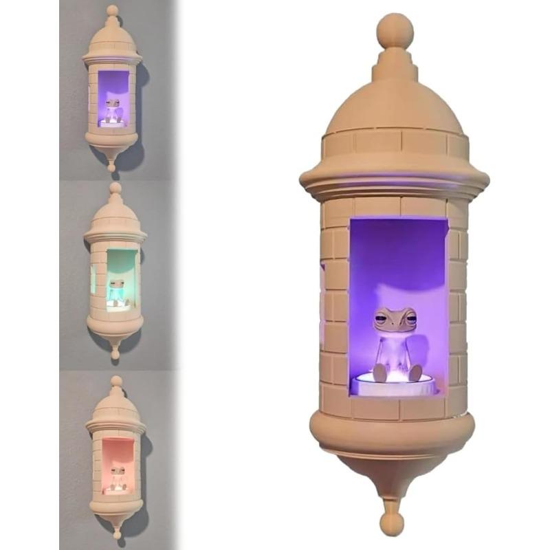 Puerto Rican Garita Wall Coqui Lamp with Sound, Puerto Rican Garita Wall CoquiLamp, Warm Ambient Lighting for Bedroom, Living Room,Patio Lighting