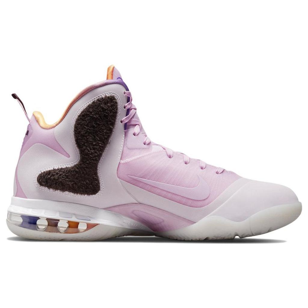 Nike LeBron 9 Regal Pink Men Sneakers Multi-Color Velvet-Brown DJ3908-600