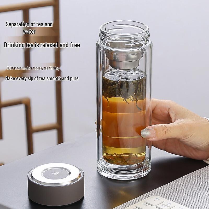 OLOEY Tea Infuser Glass Bottle