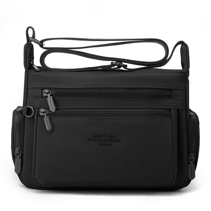 

Новая женская плечевая сумка большой вместимости, многослойная, из нейлона с защитой от брызг, сумка-мессенджер