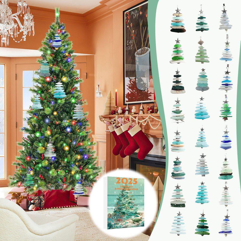 Christmas Tree Holiday Gift Set With Acrylic Ornaments For Family Festivities