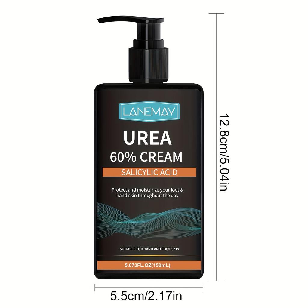 Lactic Acid 60% Cream and Salicylic Acid - Strong Moisturizing for Dry, Rough Skin - Deep Repair of Cracks, Quick Absorption Cream