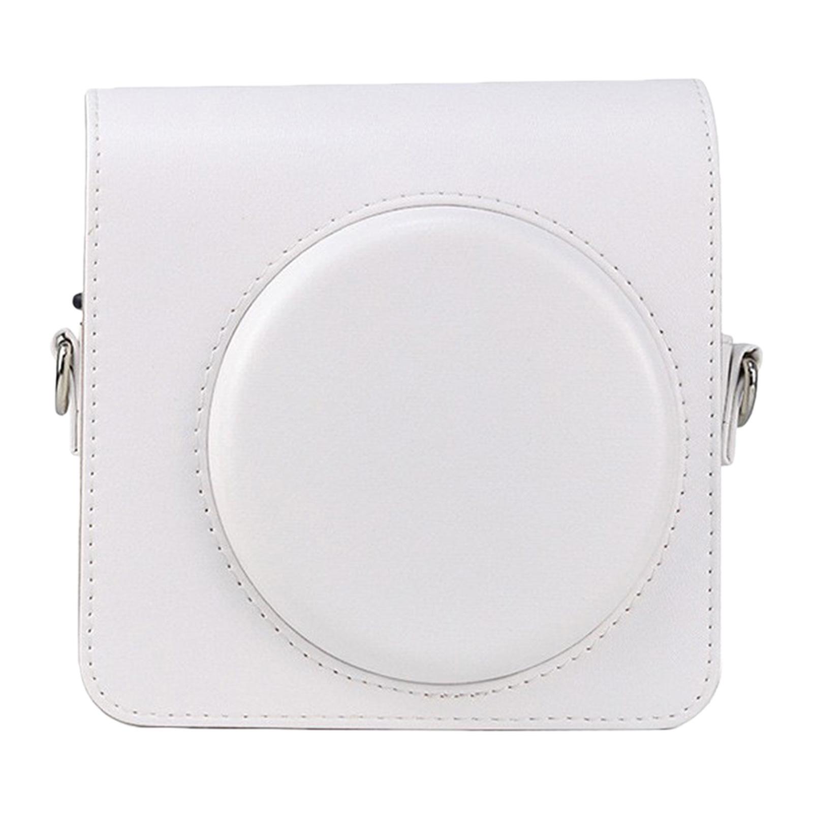

For Fujifilm Instax SQ1 Solid Color Camera Bags PU Leather Retro Square Camera Bag Cameras Protective Bag for Outdoor Travel белый