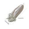 Star Embellished Ballet Shoe Cosmetic Bag Premium Satins Travel Toiletry Pouch With Detachable Ribbon Closure