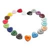 100Pcs Love Heart Shape Buttons DIY Mixed Color Scrapbooking Sewing Accessory