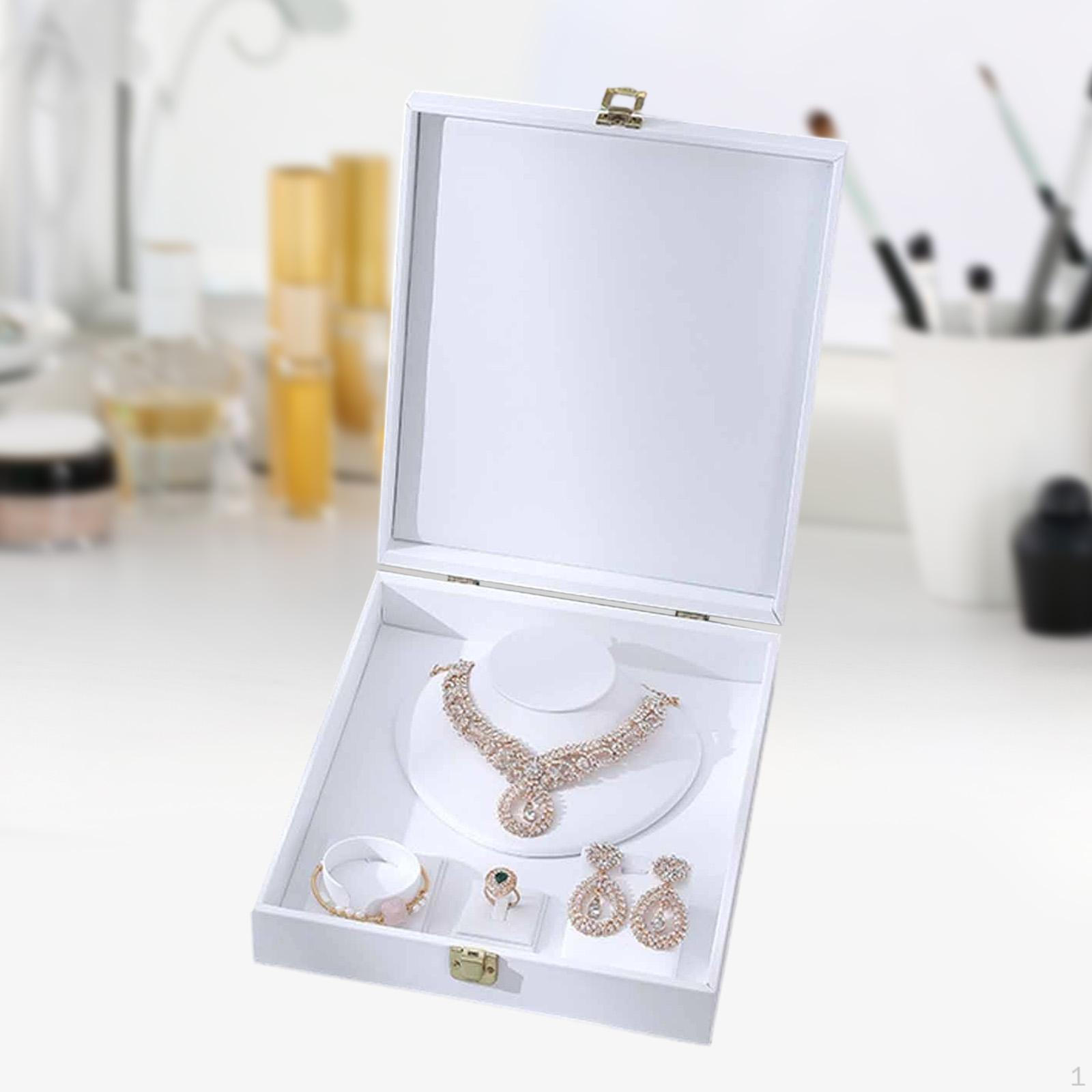 Box Made of MDF with Plenty Storage Space And Practical Compartments for Rings, Necklaces, белый