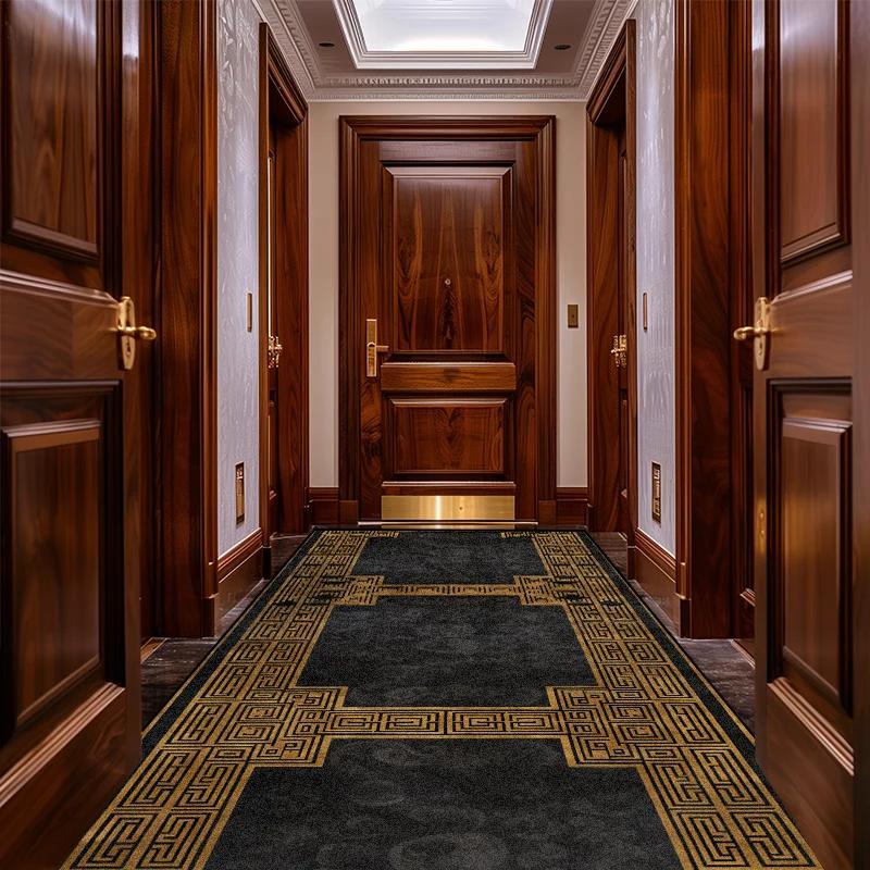 Retro Nordic Aisle Carpet Runner Non-slip Long Corridor Mats Washable Porch Entry Doormat Luxury Living Room Hallway Area Rugs