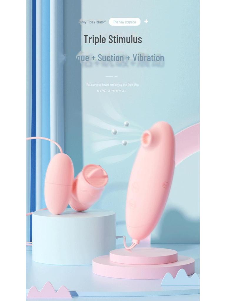 Miji Honey Tide Vibrating Egg & Tongue Licking Toy for Women - 96pcs/box