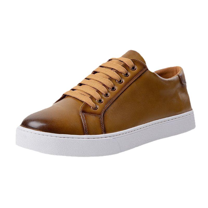 Men's Shoes Size 45 Size 46 Spring Men's Board Shoes Size 47 Size 48 Size 49 Korean Version Comfortable Sports Shoes Men's First Layer Cowhide
