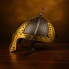 Handcrafted Norman Nasal Helmet Steel Brass Viking Armor