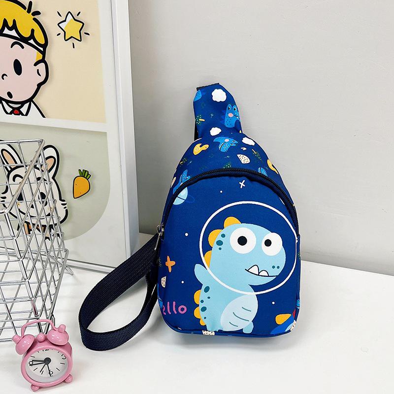 Kids' Rainbow Unicorn & Dinosaur Print Crossbody Bag for Outings