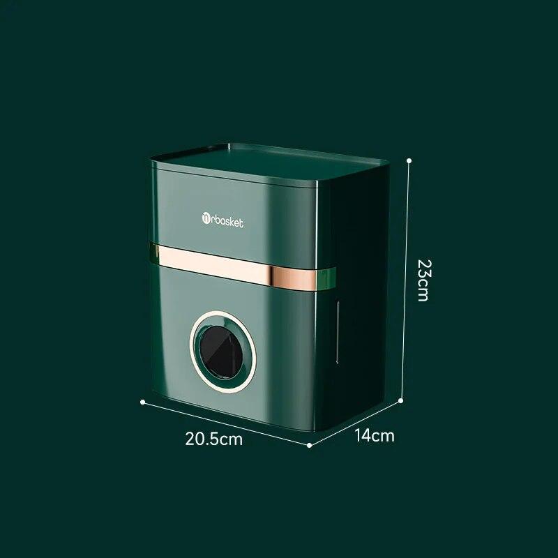 Bathroom white tissue box, wall mounted bathroom paper drawer, paper tube storage rack, bathroom accessories paper towel holder