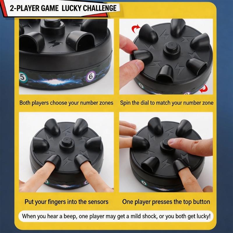 Electric Shock Finger Game Machine Shocking Lie Detectors Funny Party Game Toy for Parties Social Game
