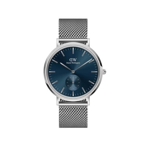 Daniel Wellington DW Men's Classic Multi-Eye Watch, 40mm, Sterling Silver, Arctic. A Sophisticated Luxury Timepiece, Perfect As a Gift.