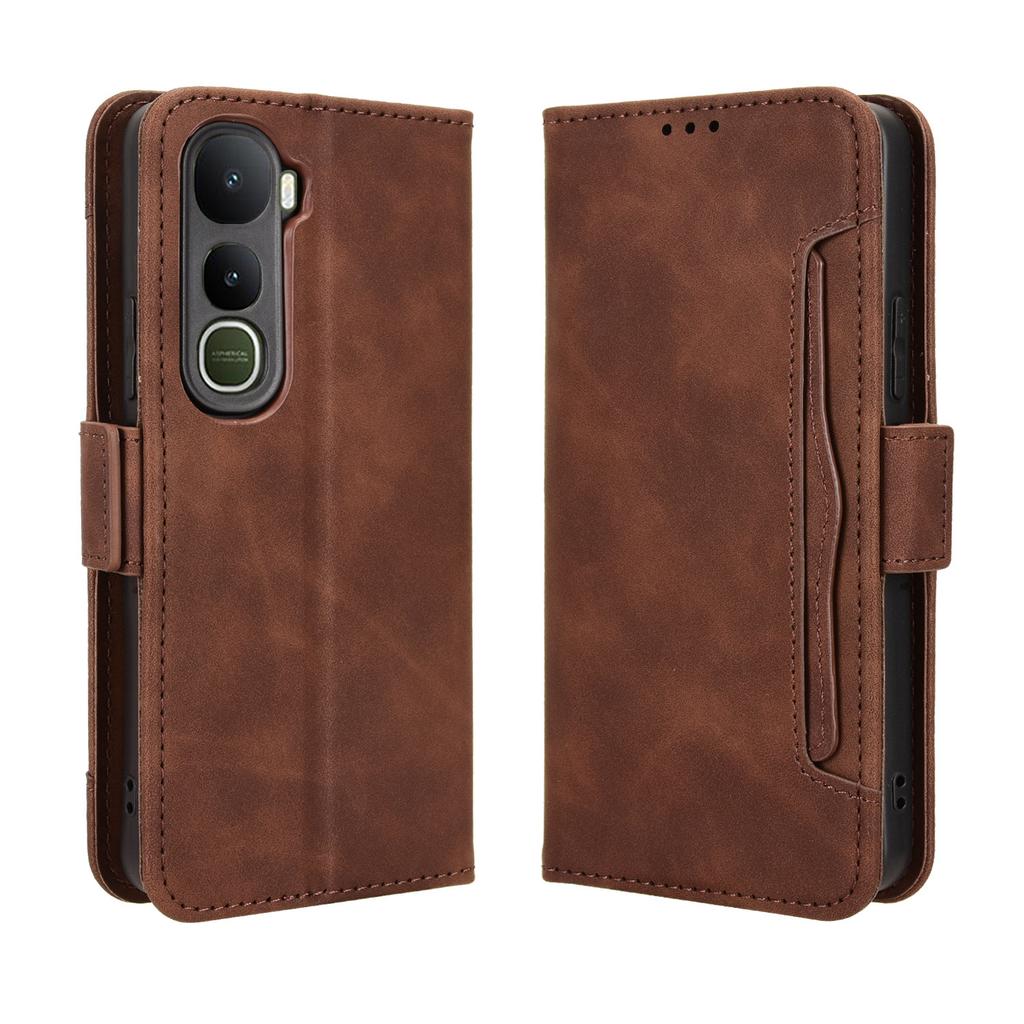 For vivo Y400 4G/vivo Y400 5G Leather Case Phone Wallet Cover with Multiple Card Slots