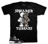 Sneaker Tees To Match AJ Retro 4 White Thunder Shoes - Play Bear Shirt